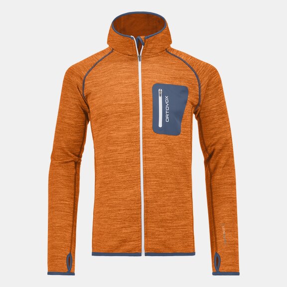ORTOVOX FLEECE MELANGE HOODY M Fleece Jackets ORTOVOX